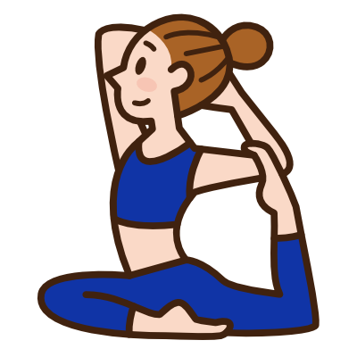 Bild einer Frau in einer Yoga-Pose